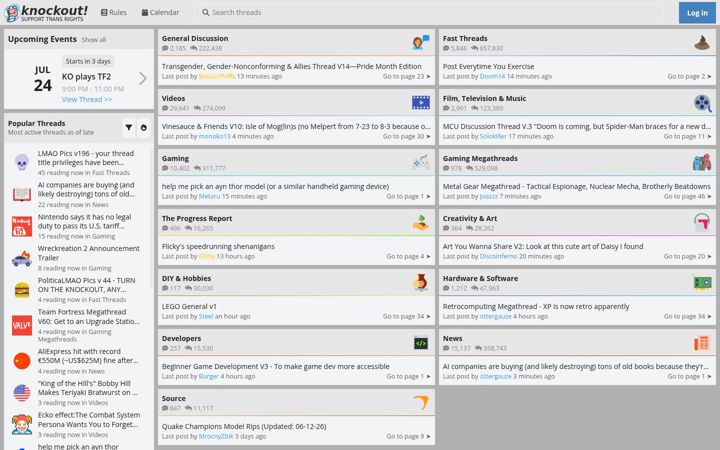 Screenshot of knockout.chat