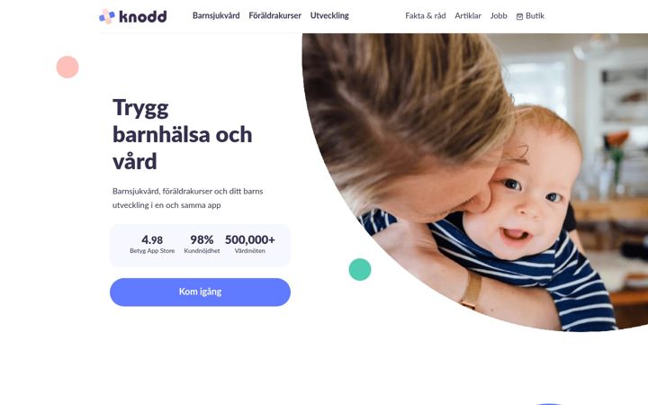 Screenshot of knodd.se