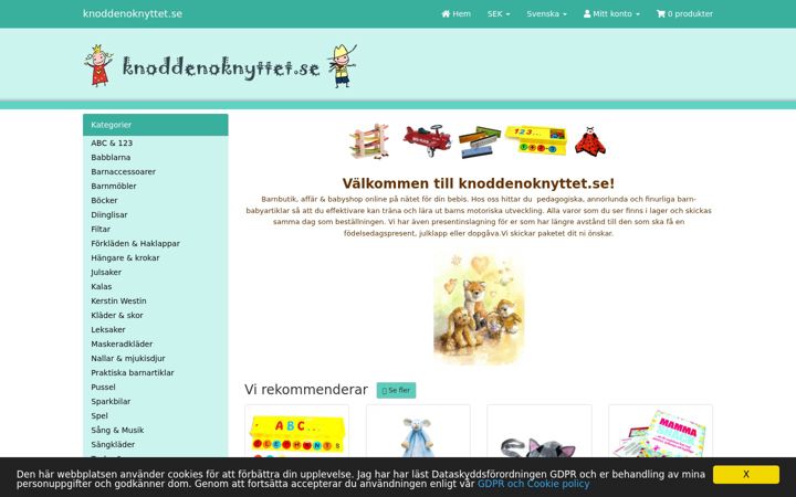 Screenshot of knoddenoknyttet.se