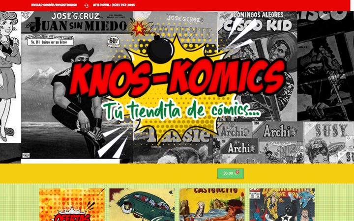 Screenshot of knos-komics.com