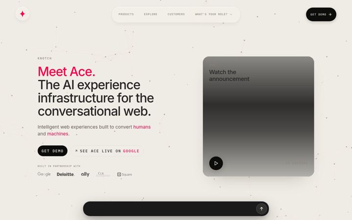 Screenshot of knotch.com
