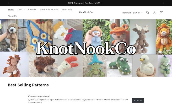 Screenshot of knotnook.co