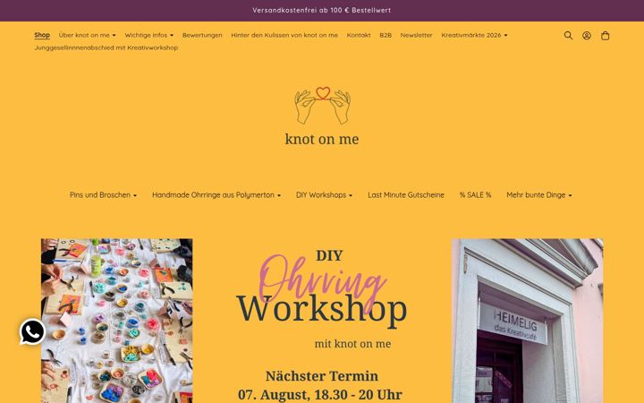 Screenshot of knotonme.de