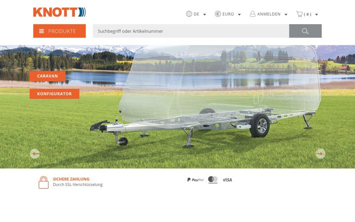 Screenshot of knott-anhaenger-shop.de