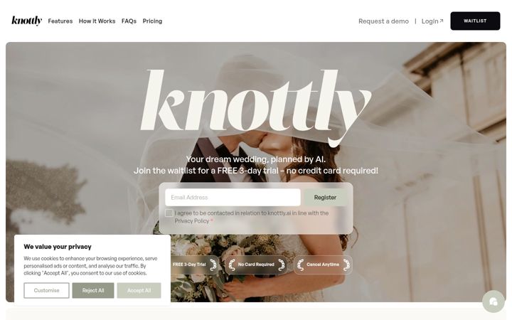 Screenshot of knottly.ai