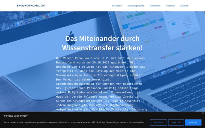 Screenshot of know-how-global.org