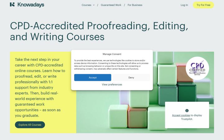Screenshot of knowadays.com