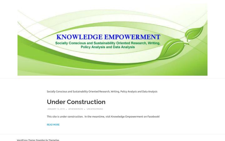 Screenshot of knowledge-empowerment.net