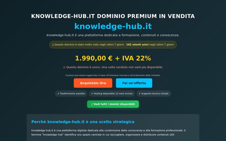 Screenshot of knowledge-hub.it