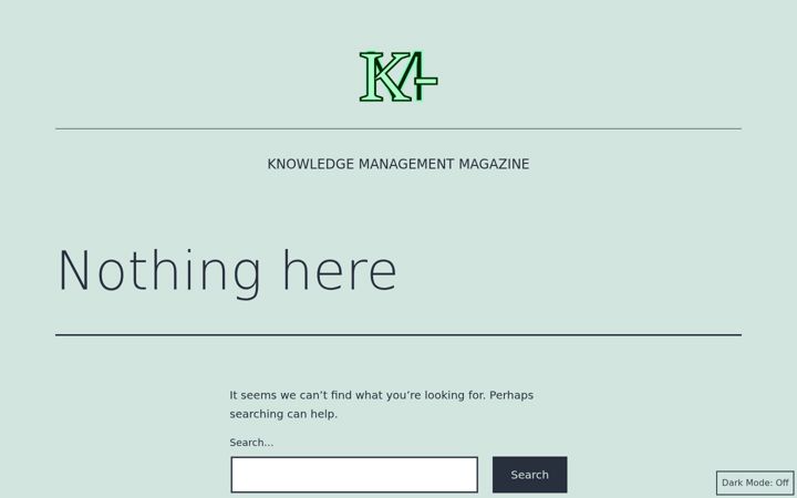 Screenshot of knowledge-management.org