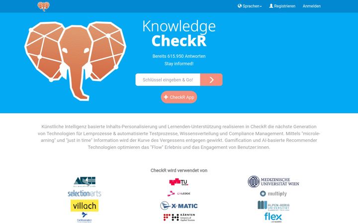Screenshot of knowledgecheckr.com