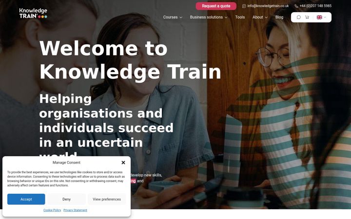 Screenshot of knowledgetrain.co.uk