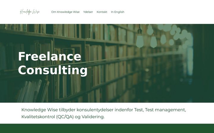 Screenshot of knowledgewise.dk