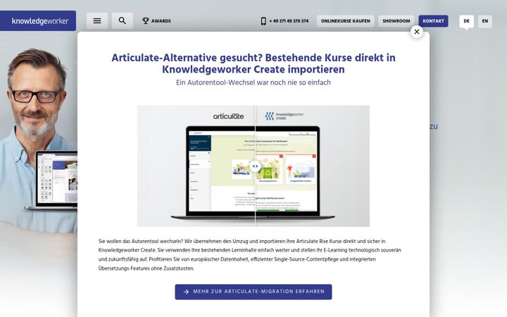 Screenshot of knowledgeworker.com