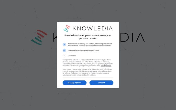 Screenshot of knowledia.com