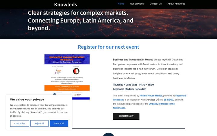 Screenshot of knowleds.co