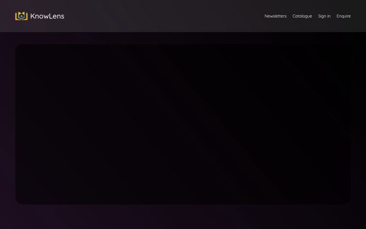 Screenshot of knowlens.com