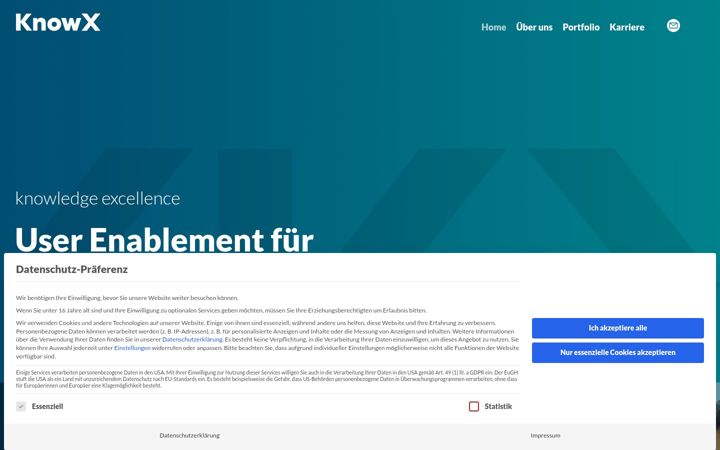 Screenshot of knowx.de