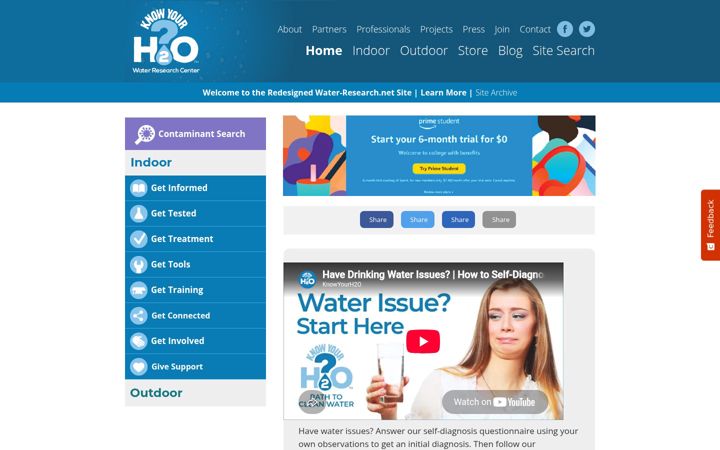 Екранна снимка на knowyourh2o.com