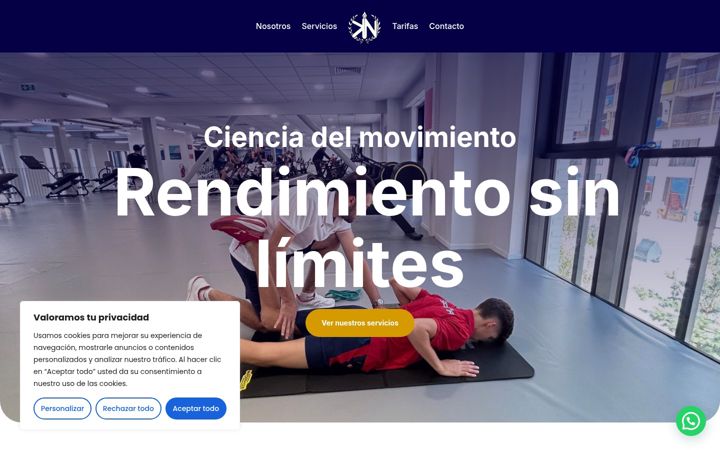 Screenshot of knphysioandperformance.com