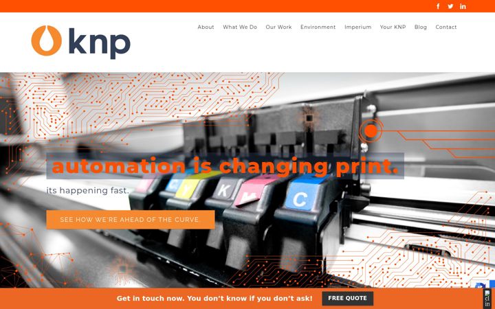 Screenshot of knplitho.co.uk