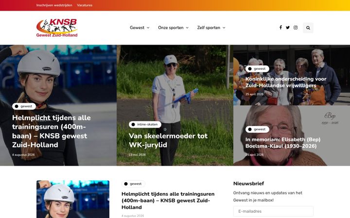 Screenshot of knsbgewestzh.nl