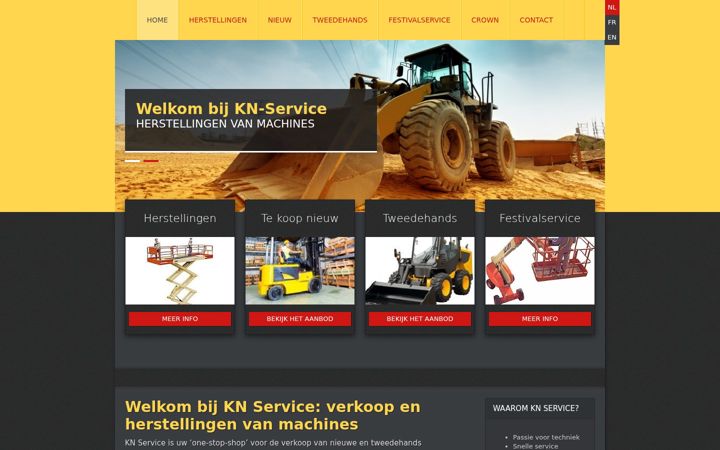 Screenshot of knservice.be