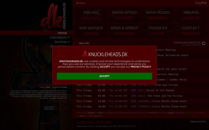 Screenshot of knuckleheads.dk