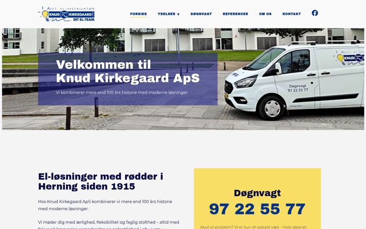Screenshot of knudkirkegaard.dk