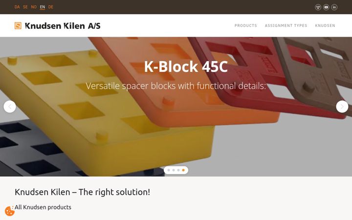 Screenshot of knudsenkilen.dk