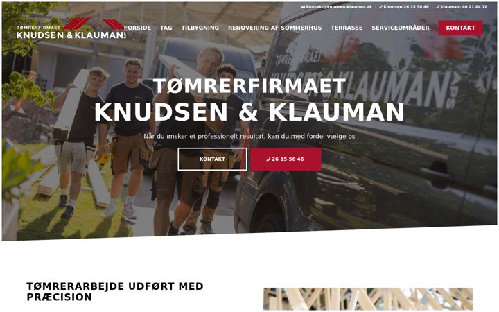 Screenshot of knudsenklauman.dk
