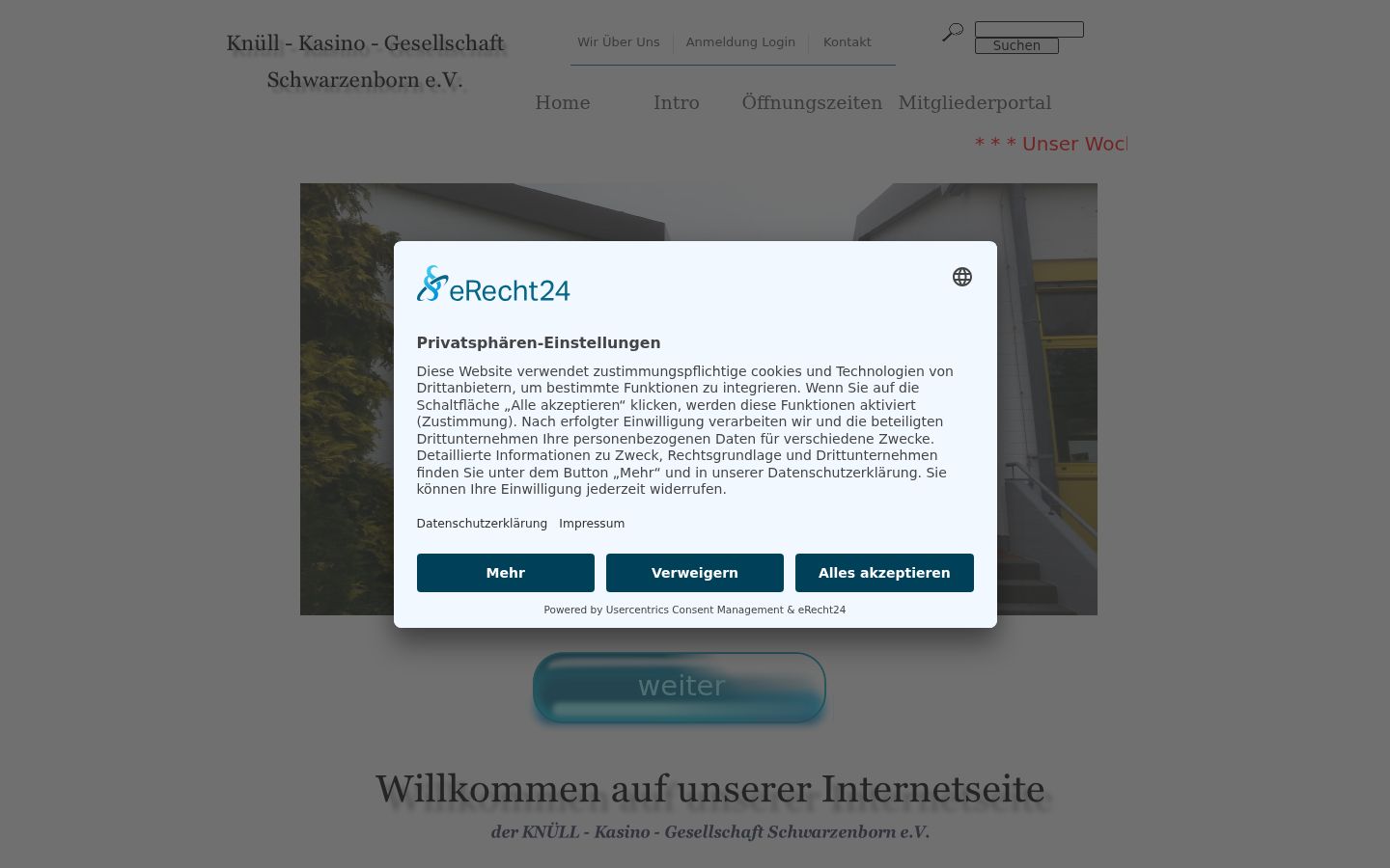 Screenshot tal-banner tal-kunsens muri qabel kwalunkwe interazzjoni