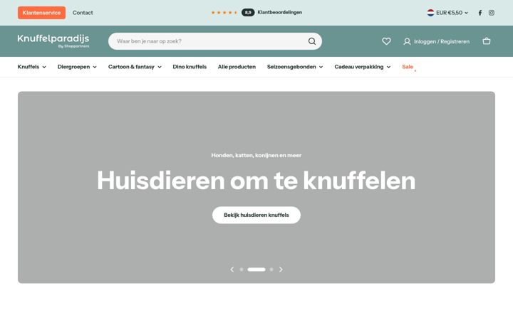 Screenshot of knuffelparadijs.nl