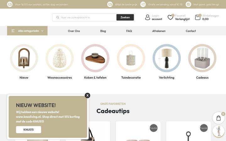 Screenshot di knuslifestyle.nl