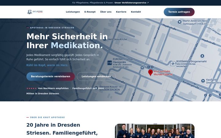 Screenshot of knut-apotheke-dresden.de