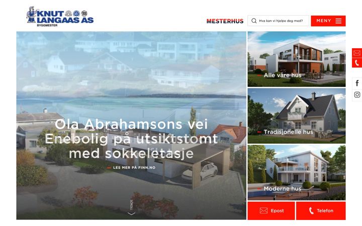 Screenshot of knutlangaas.no