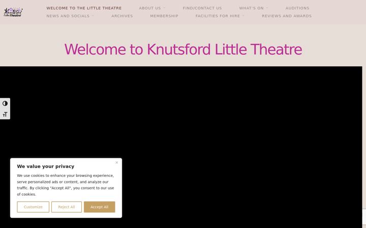 Screenshot of knutsfordlittletheatre.com