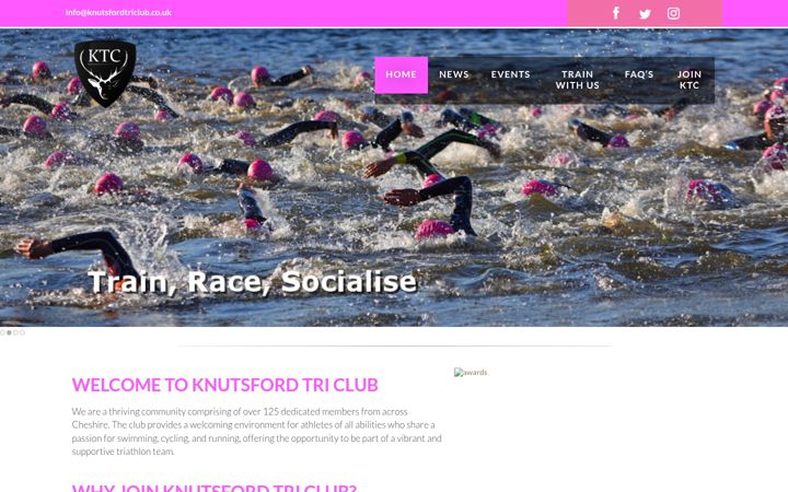 Screenshot of knutsfordtriclub.co.uk
