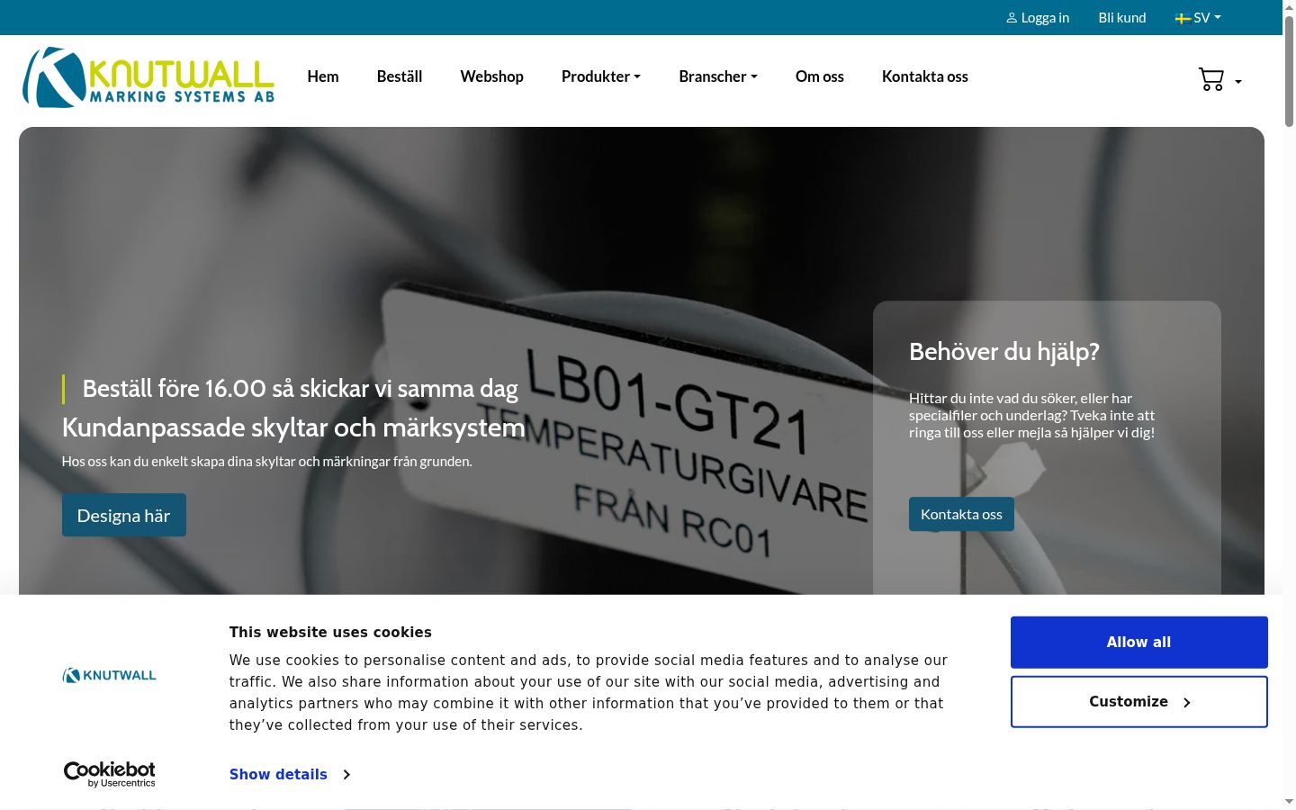 Screenshot tal-banner tal-kunsens muri qabel kwalunkwe interazzjoni