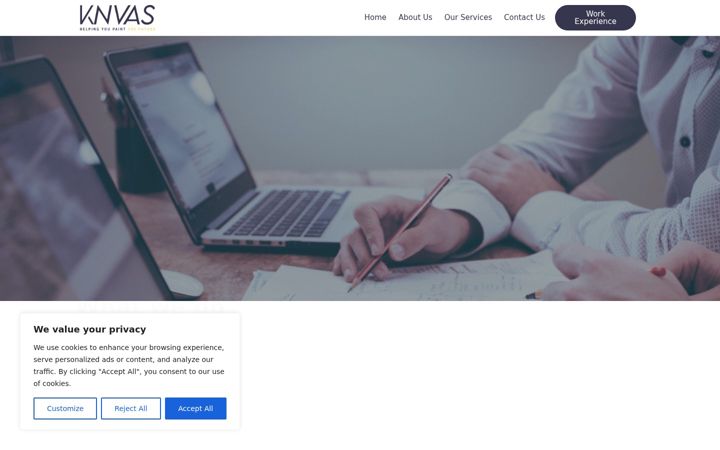 Screenshot of knvas.co.uk