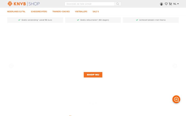 Screenshot of knvbshop.nl