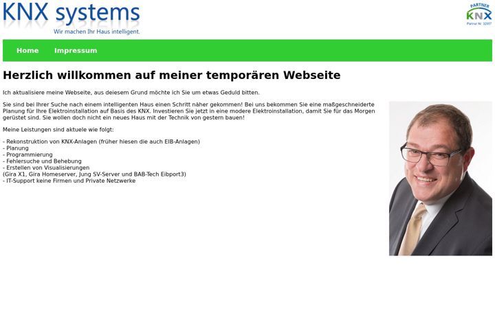 Screenshot of knx-systems.de