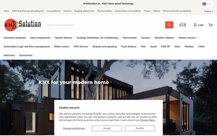 Screenshot of knxsolution.sk