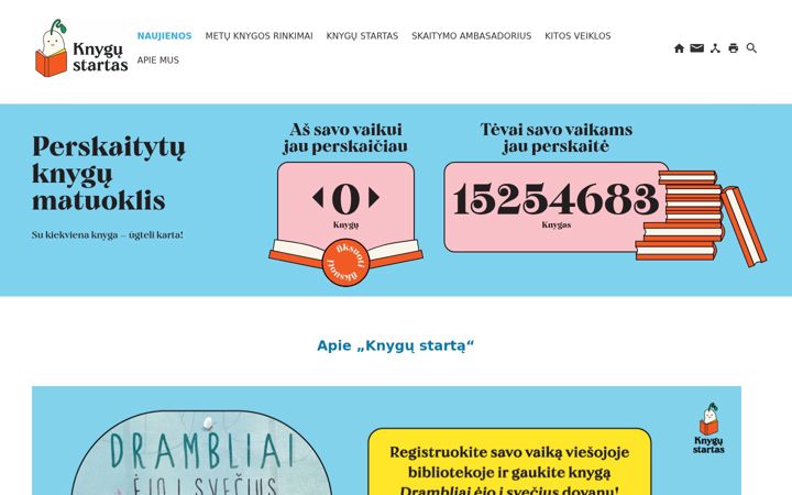 Screenshot of knygustartas.lt