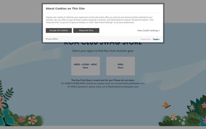 Screenshot of koaclubshop.com