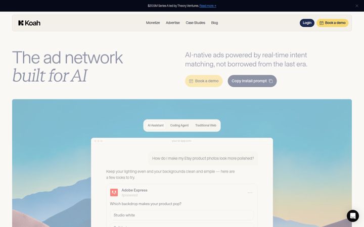 Screenshot of koah.ai