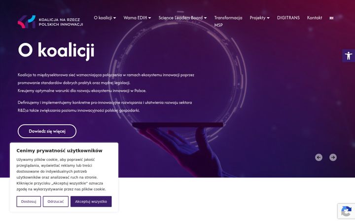 Screenshot of koalicjadlainnowacji.pl