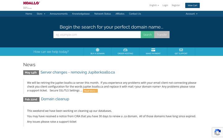 Screenshot of koallo.ca