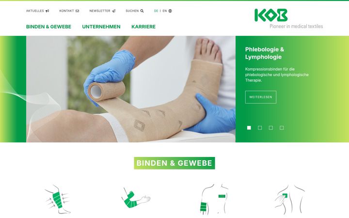 Screenshot of kob.de