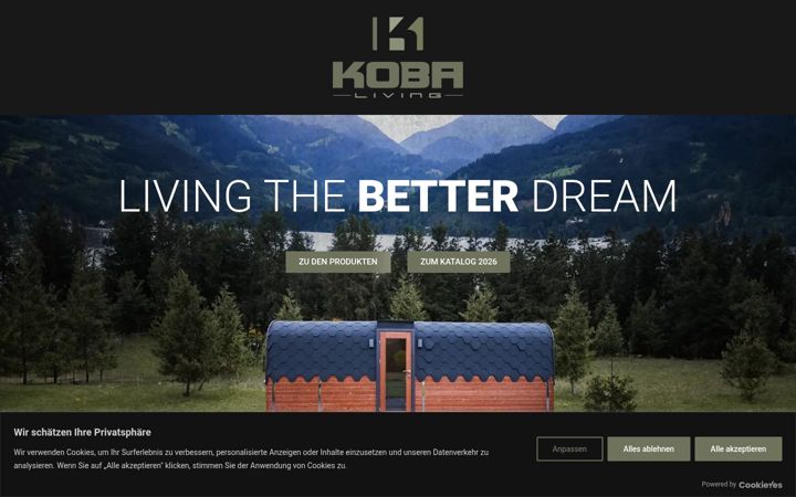 Screenshot of koba-living.de